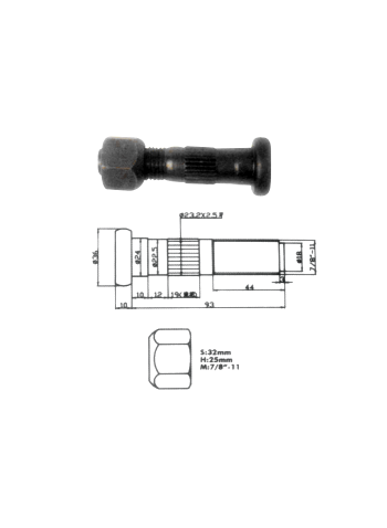 FA8305 VITE PER PNEUMATICI