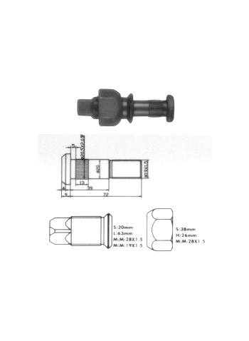 FA8314 VITE PER PNEUMATICI
