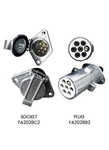 CONNETTORE IN METALLO CONNETTORE FA2028A2 (UN SET) COWPLER ELETTRICO